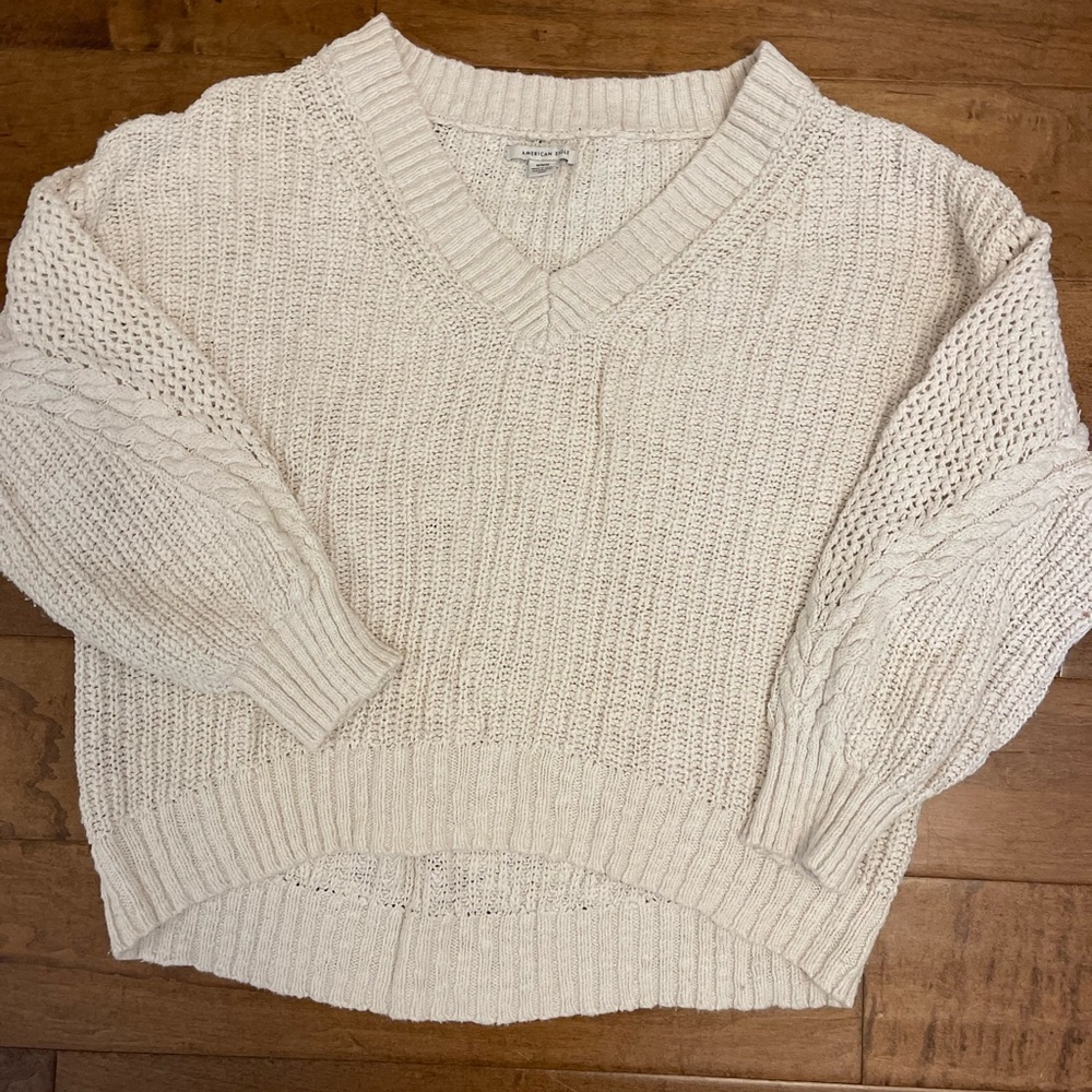 Knit V-Neck Sweater